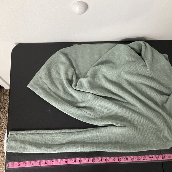 J. Jill‎ Cardigan Women Sz XS Mint Linen Blend Open Lightweight Beach Coastal - Picture 7 of 9